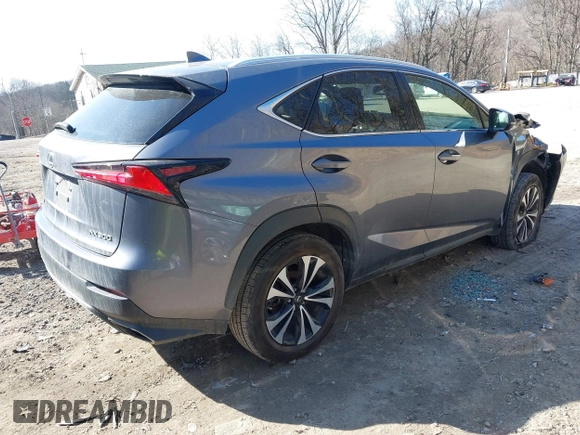 2021 Lexus NX with VIN JTJSARDZ8M2253108, listed as a IAAI auction lot 41790614 with 106,216 mi miles. Bid and sale history available at carsss.com. Image 4.