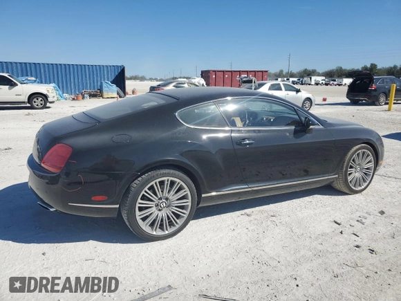 2008 Bentley Continental GT with VIN SCBCP73W88C057478, listed as a Copart auction lot 45030315 with 31,785 mi miles and Salvage Title. Bid and sale history available at DreamBid. Image 3.