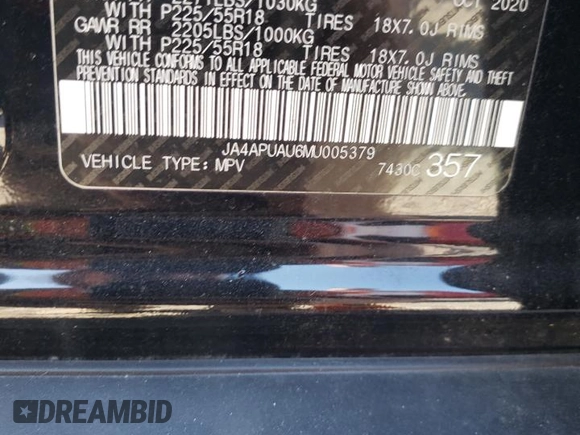 2021 Mitsubishi Outlander ES z VIN JA4APUAU6MU005379, wystawiony jako Copart lot #75310024 z przebiegiem 68 796 mil mil oraz Szkoda całkowita • Salvage title. Historia ofert i sprzedaży dostępna na DreamBid. Obrazek 12.