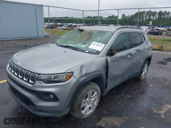 2022 Jeep Compass Latitude с VIN 3C4NJCBB6NT228906, выставлен на аукционе IAAI как лот 42340616 с пробегом 30 336 миль миль и . История ставок и продаж доступна на DreamBid. Изображение 2.