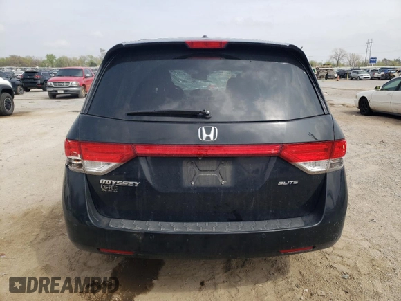 2014 Honda Odyssey Touring with VIN 5FNRL5H96EB088401, listed as a Copart auction lot 51332365 with 167,710 mi miles and Salvage Title. Bid and sale history available at carsss.com. Image 6.