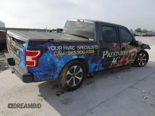2019 Ford F-150 XL with VIN 1FTEW1CP3KKD68005, listed as a Copart auction lot 50599475 with 129,200 mi miles and Salvage Title. Bid and sale history available at carsss.com. Image 3.