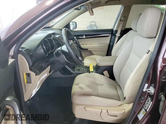 2013 Kia Sorento LX with VIN 5XYKT3A16DG396587, listed as a Copart auction lot 54019075 with 80,051 mi miles and Salvage title. Bid and sale history available at DreamBid. Image 7.