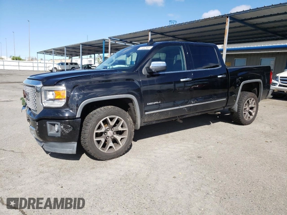 2015 GMC Sierra 1500 Denali with VIN 3GTU2WEJ8FG239493, listed as a Copart auction lot 51462805 with 90,737 mi miles and Salvage Title. Bid and sale history available at DreamBid. Image 1.