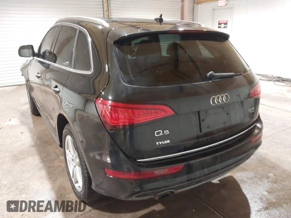 2015 Audi Q5 Premium Plus with VIN WA1DGAFP9FA016282, listed as a IAAI auction lot 41377498 with 122,000 mi miles and . Bid and sale history available at DreamBid. Image 3.