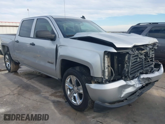 2018 Chevrolet Silverado 1500 Custom with VIN 3GCPCPEC5JG315178, listed as a IAAI auction lot 41467798 with 104,207 mi miles and . Bid and sale history available at DreamBid. Image 1.