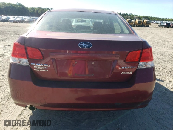 2011 Subaru Legacy Premium with VIN 4S3BMBC69B3227066, listed as a Copart auction lot 56559185 with 57,100 mi miles and Non repairable. Bid and sale history available at DreamBid. Image 6.