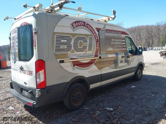 2016 Ford Transit Cargo Van with VIN 1FTYR2CG4GKA82911, listed as a IAAI auction lot 41909433 with 1 mi miles. Bid and sale history available at carsss.com. Image 4.