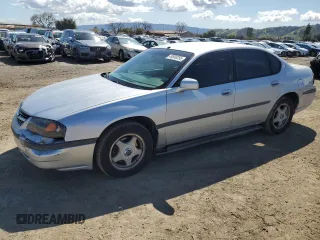 2003 Chevrolet Impala with VIN 2G1WF52EX39166513, listed as a Copart auction lot 49506255 with 105,572 mi miles and Salvage Title. Bid and sale history available at DreamBid. Image 1.
