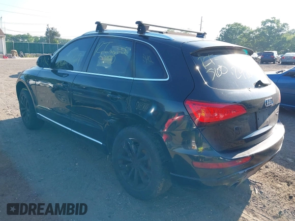 2013 Audi Q5 Premium with VIN WA1CFAFPXDA041154, listed as a IAAI auction lot 39572612 with Not provided miles and . Bid and sale history available at DreamBid. Image 3.