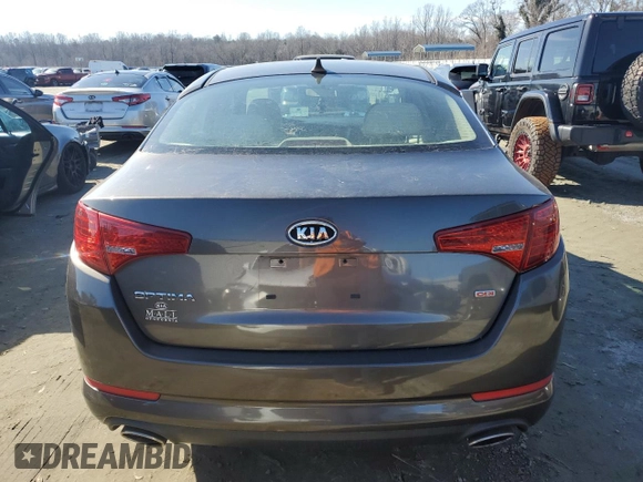 2011 Kia Optima LX with VIN KNAGM4A77B5074427, listed as a Copart auction lot 88841345 with Not Provided miles and Salvage Title. Bid and sale history available at carsss.com. Image 6.