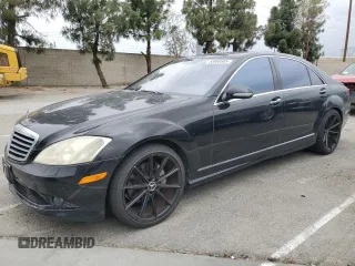 2007 Mercedes-Benz S-Class 5.5L V8 with VIN WDDNG71XX7A055829, listed as a Copart auction lot 53868385 with 178,037 mi miles and Clean Title. Bid and sale history available at carsss.com. Image 1.