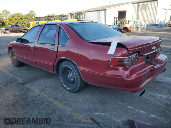 1995 Chevrolet Caprice z VIN 1G1BL52W6SR124943, wystawiony jako Copart lot #75550744 z przebiegiem Nie podano mil oraz Szkoda całkowita • Salvage title. Historia ofert i sprzedaży dostępna na DreamBid. Obrazek 2.