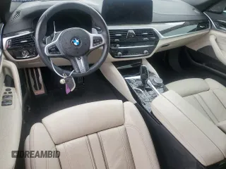 2022 BMW 5 Series M550i xDrive with VIN WBA13BK02NCH84353, listed as a Copart auction lot 46836204 with Not provided miles and Salvage title. Bid and sale history available at DreamBid. Image 8.