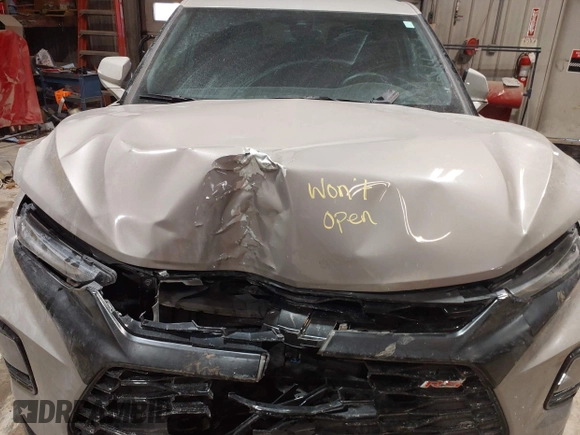 2021 Chevrolet Blazer RS z VIN 3GNKBKRS4MS511445, wystawiony jako IAAI lot #41376452 z przebiegiem 34 843 mil mil oraz . Historia ofert i sprzedaży dostępna na DreamBid. Obrazek 10.