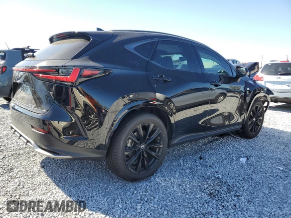 2023 Lexus NX with VIN 2T2KGCEZ8PC017301, listed as a Copart auction lot 48868185 with 44,617 mi miles and Salvage Title. Bid and sale history available at carsss.com. Image 3.