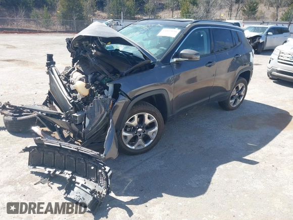 2021 Jeep Compass Limited z VIN 3C4NJDCB8MT601544, wystawiony jako IAAI lot #41803030 z przebiegiem 69 014 mil mil oraz . Historia ofert i sprzedaży dostępna na DreamBid. Obrazek 18.