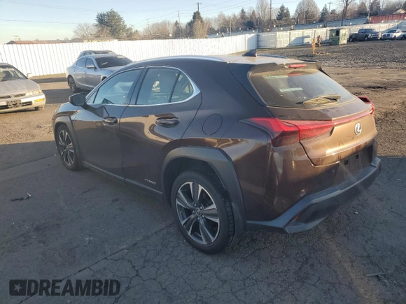 2019 Lexus UX with VIN JTHU9JBH8K2019644, listed as a Copart auction lot 42189425 with 41,704 mi miles and Salvage Title. Bid and sale history available at carsss.com. Image 2.