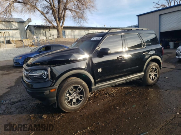 2023 Ford Bronco Sport Big Bend with VIN 3FMCR9B60PRD99510, listed as a Copart auction lot 87116324 with 29,261 mi miles and Salvage title. Bid and sale history available at DreamBid. Image 1.