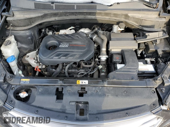 2017 Hyundai Santa Fe Sport 2.0T with VIN 5XYZU4LAXHG482036, listed as a Copart auction lot 41464085 with 85,193 mi miles and Salvage Title. Bid and sale history available at carsss.com. Image 12.