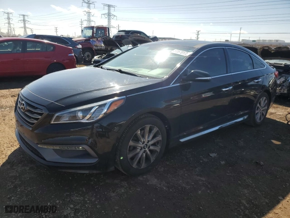 2016 Hyundai Sonata 2.4L Sport with VIN 5NPE34AF1GH355246, listed as a Copart auction lot 50570175 with 89,748 mi miles and Salvage Title. Bid and sale history available at carsss.com. Image 1.