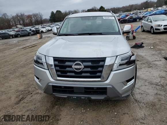 2021 Nissan Armada SV with VIN JN8AY2AC3M9146125, listed as a Copart auction lot 85558174 with 102,989 mi miles and Salvage Title. Bid and sale history available at carsss.com. Image 5.