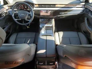 2024 Audi A8 with VIN WAULDAF86RN003891, listed as a Copart auction lot 77408804 with 4,812 mi miles and Salvage Title. Bid and sale history available at carsss.com. Image 8.