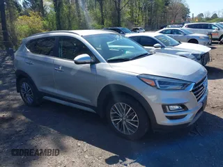 2020 Hyundai Tucson Ultimate with VIN KM8J3CAL1LU221394, listed as a IAAI auction lot 42127194 with 81,025 mi miles and . Bid and sale history available at DreamBid. Image 1.