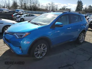2016 Toyota RAV4 Hybrid Limited with VIN JTMDJREV9GD009564, listed as a Copart auction lot 46482965 with 98,022 mi miles and Salvage Title. Bid and sale history available at carsss.com. Image 1.