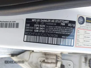 2013 Mercedes-Benz E 350 Luxury with VIN WDDHF8JB3DA763636, listed as a IAAI auction lot 42559637 with 187,610 mi miles and . Bid and sale history available at DreamBid. Image 9.