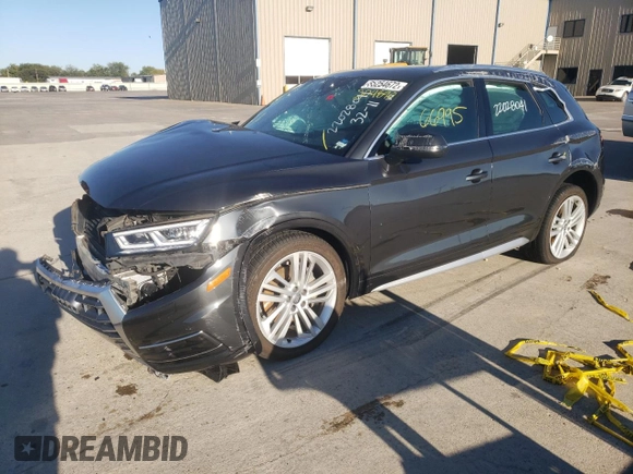 2018 Audi Q5 Premium Plus with VIN WA1BNAFY7J2204890, listed as a Copart auction lot 65254672 with 66,995 mi miles. Bid and sale history available at carsss.com. Image 2.