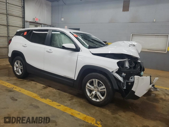 2024 GMC Terrain SLE z VIN 3GKALMEG3RL368685, wystawiony jako Copart lot #56698575 z przebiegiem Nie podano mil oraz Szkoda całkowita • Salvage title. Historia ofert i sprzedaży dostępna na DreamBid. Obrazek 4.