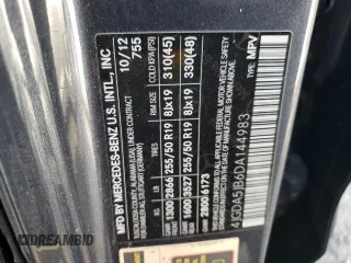 2013 Mercedes-Benz M 350 with VIN 4JGDA5JB6DA144983, listed as a Copart auction lot 48931215 with Not Provided miles and Salvage Title. Bid and sale history available at DreamBid. Image 13.