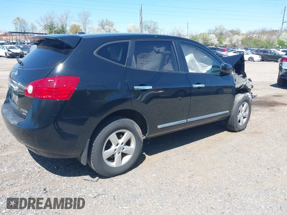 2013 Nissan Rogue S with VIN JN8AS5MV0DW116646, listed as a IAAI auction lot 41994741 with 90,991 mi miles and . Bid and sale history available at DreamBid. Image 4.
