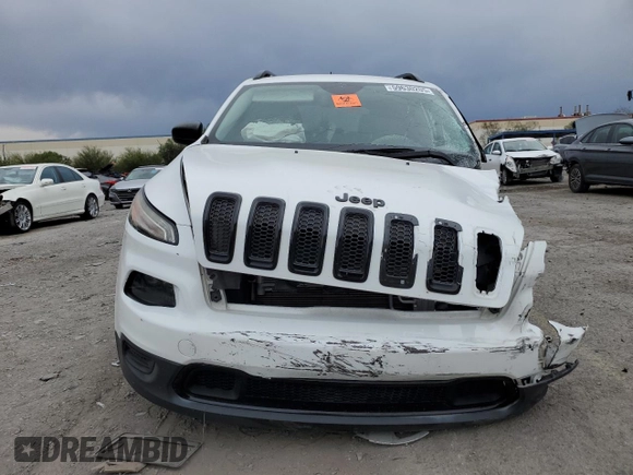 2017 Jeep Cherokee Altitude with VIN 1C4PJLAB2HW573567, listed as a Copart auction lot 59630205 with 105,975 mi miles and Salvage title. Bid and sale history available at DreamBid. Image 5.
