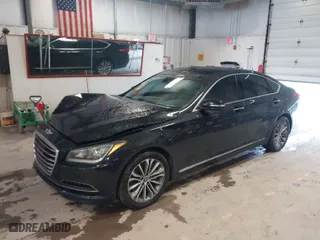 2015 Hyundai Genesis 3.8L with VIN KMHGN4JE1FU012186, listed as a IAAI auction lot 41753637 with 91,241 mi miles. Bid and sale history available at carsss.com. Image 2.
