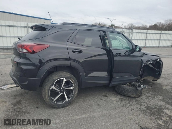 2023 Chevrolet TrailBlazer RS with VIN KL79MTSL6PB128260, listed as a Copart auction lot 52283035 with 55,086 mi miles and Salvage Title. Bid and sale history available at DreamBid. Image 3.