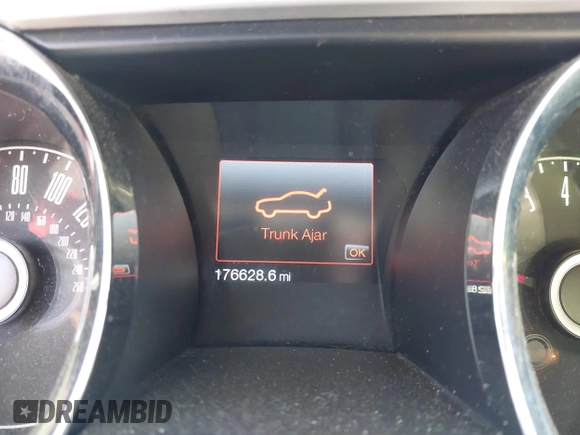 2014 Ford Mustang V6 with VIN 1ZVBP8EM9E5275890, listed as a IAAI auction lot 42101000 with 176,628 mi miles. Bid and sale history available at carsss.com. Image 7.