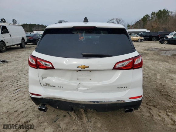 2020 Chevrolet Equinox LT with VIN 3GNAXVEX3LS557136, listed as a Copart auction lot 47953455 with 38,081 mi miles and Salvage Title. Bid and sale history available at carsss.com. Image 6.