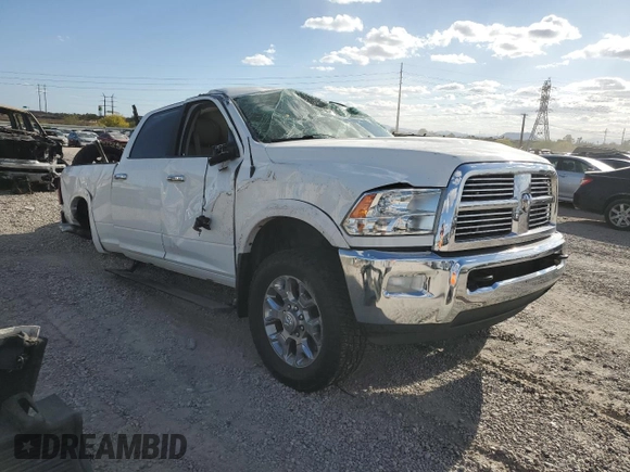 2011 Ram 2500 Laramie Longhorn with VIN 3D7UT2CL3BG539792, listed as a Copart auction lot 53748235 with 153,666 mi miles and Salvage title. Bid and sale history available at DreamBid. Image 4.