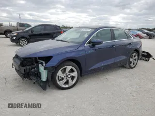 2022 Audi A3 Premium with VIN WAUAUDGY9NA076911, listed as a Copart auction lot 88746285 with 16,030 mi miles and Salvage Title. Bid and sale history available at carsss.com. Image 1.