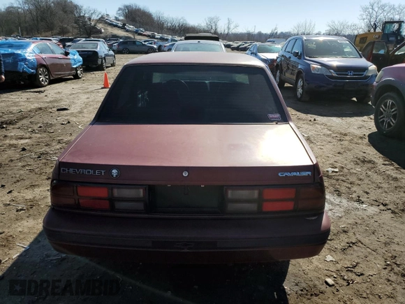 1989 Chevrolet Cavalier with VIN 1G1JC5116K7235330, listed as a Copart auction lot 46495925 with 603,911 mi miles and Clean Title. Bid and sale history available at DreamBid. Image 6.