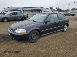 1997 Honda Civic DX with VIN 2HGEJ6342VH107818, listed as a Copart auction lot 78277454 with 176,302 mi miles and Clean Title. Bid and sale history available at carsss.com. Image 1.