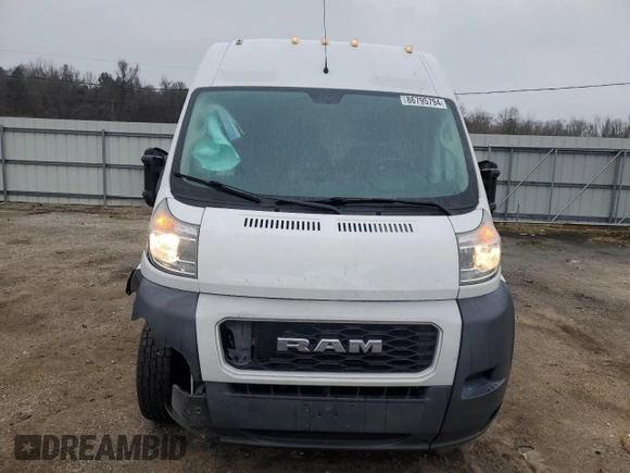 2020 Ram ProMaster Cargo with VIN 3C6TRVDG3LE124337, listed as a Copart auction lot 86795794 with 142,350 mi miles and Salvage Title. Bid and sale history available at carsss.com. Image 5.