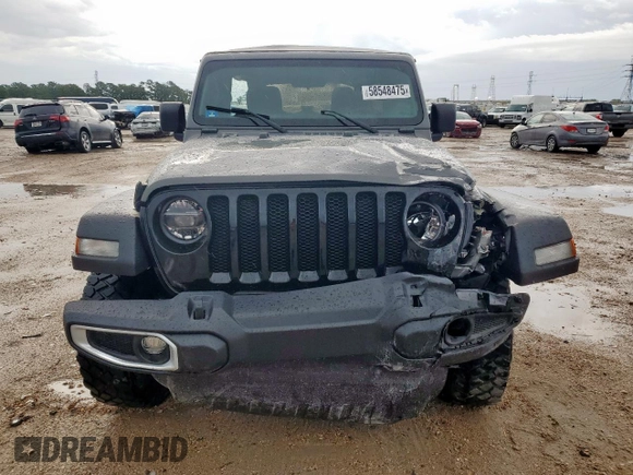 2021 Jeep Wrangler Unlimited Willys with VIN 1C4HJXDM6MW628041, listed as a Copart auction lot 58548475 with 22,697 mi miles and Salvage title. Bid and sale history available at DreamBid. Image 6.