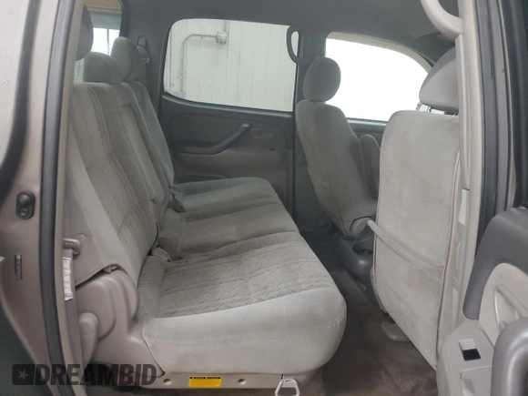 2005 Toyota Tundra Limited z VIN 5TBET38105S467542, wystawiony jako Copart lot #57887155 z przebiegiem Nie podano mil oraz Szkoda całkowita • Salvage title. Historia ofert i sprzedaży dostępna na DreamBid. Obrazek 10.