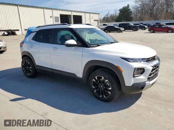 2023 Chevrolet TrailBlazer LT with VIN KL79MPS22PB037159, listed as a Copart auction lot 46589475 with 27,091 mi miles and Salvage Title. Bid and sale history available at DreamBid. Image 4.