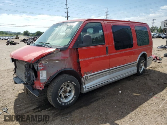 2000 Chevrolet Express Cargo YF7 with VIN 1GBFG15R6Y1185264, listed as a Copart auction lot 61132965 with 147,777 mi miles and Salvage title. Bid and sale history available at DreamBid. Image 1.