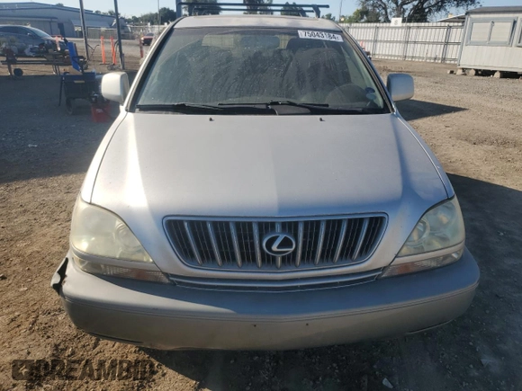 2002 Lexus RX 300 with VIN JTJGF10U820124281, listed as a Copart auction lot 75043184 with 160,863 mi miles and Salvage Title. Bid and sale history available at carsss.com. Image 5.