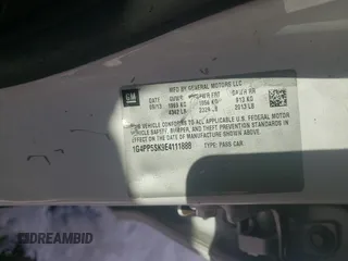 2014 Buick Verano with VIN 1G4PP5SK9E4111888, listed as a Copart auction lot 88733405 with 110,494 mi miles and Salvage Title. Bid and sale history available at carsss.com. Image 13.